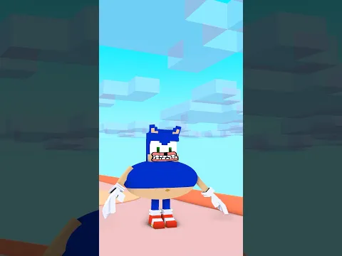 NEW Build a Sonic funny run : Sonic vs Steve #shorts #sonic #sonicthehedgehog
