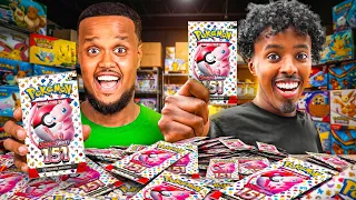 OPENING $2000 OF POKEMON 151 PACKS FT AJ SHABEEL