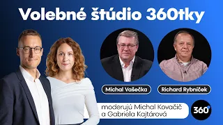 Volebné štúdio 360tky s Michalom Vašečkom a Richardom Rybníčkom