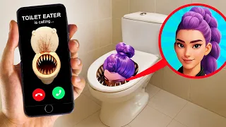DROHNE ÜBERWACHT TOILET EATER UND KPOP DEMON HUNTERS RUMI AUF KAMERA UM 3 UHR!