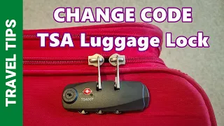 How to Set or Reset a TSA Luggage Combination Lock Code (Easy Quick Guide) - Change suitcase code