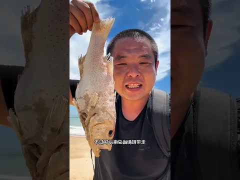 After eating Jamrul I found dried fish on the seashore along with a red  beautiful fruit #short