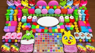 SATISFYING SLIME STORYTIME Rainbow Makeup & Glitter ! Mixing Random Things Into Glossy Slime #1449