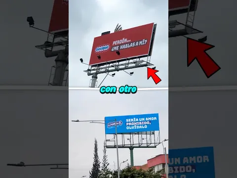 Hicieron un cartel de publicidad y le respondieron con otro #shorts #opentracks