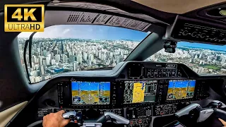 POUSO em CONGONHAS na VISÃO DO PILOTO - 4K