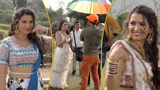 Amrapali Dubey का Rajmahal में Amrish Singh के साथ दिखा था रोमांटिक अंदाज़ | Throwback Video