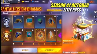 OCTOBER ELITE PASS FREE FIRE 2021| ff new event, free fire new event, new ff event today, season 41