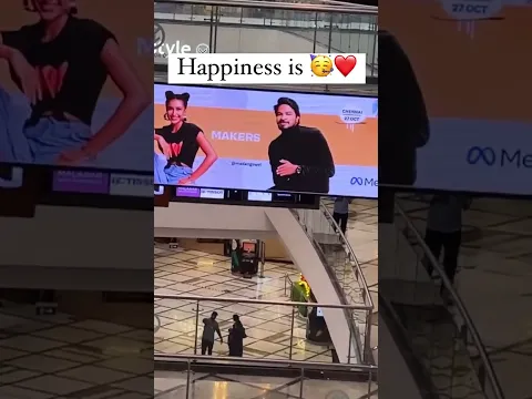 Amma See This! I’m on Big Screens in Malls  #madangowri #shorts
