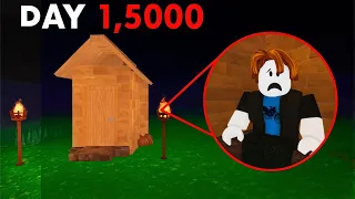 I Survived In A SHED for 99 Nights in the Forest!😰#roblox