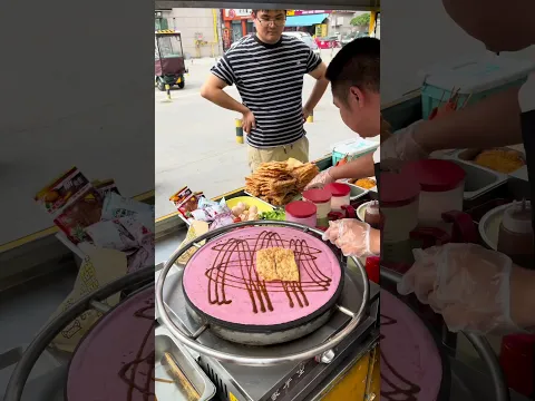 🥰 Unique street food 🥳 #shorts #streetfood #satisfying #satisfyingvideo