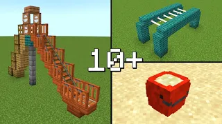 10+ PLAYGROUND Build Hacks In Minecraft