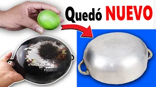 En 5 MINUTOS tus OLLAS y SARTENES Quedarán COMO NUEVOS