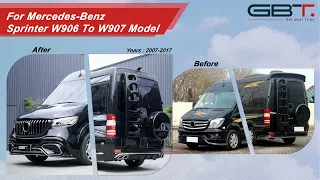 GBT W906 To W907 Model Conversion Kit installation video