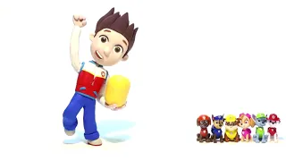 Paw Patrol Chase Stop Motion Play Doh claymation plastilina playdo Patrulla canina de cachorros 2