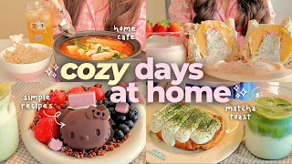 cozy cooking at home 🍞 baking bread, kimchi stew & comforting meals
