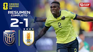 RESUMEN COMPLETO: ECUADOR 2-1 URUGUAY | ELIMINATORIAS CONMEBOL FECHA 2