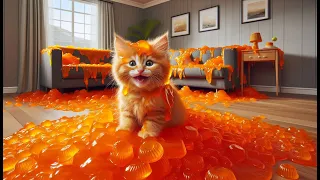 🐾✨ Father Cat & Little Kitten: EPIC Journeys! 🌈🍕🎮💥 | Giggles & Excitement! 😂🔥 #cats #catstories
