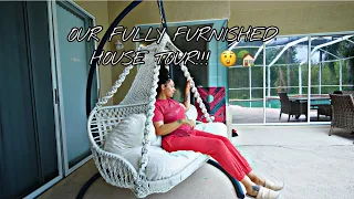 OUR FULLY FURNISHED HOUSE TOUR!!! 😲🏡