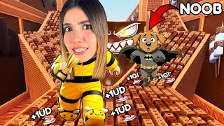 NOOB VS PRO en ESCAPA DEL TECLADO SATISFACTORIO! en ROBLOX