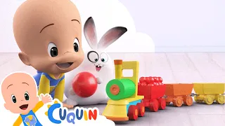 Cuquin's Magic Train 🚂🌈 Learn the colors 🔵🟡🟣 | videos & cartoons for babies