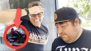 STEVEO REACTS TO MY EPIC STUNT!!