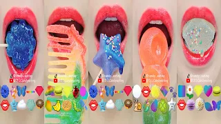 ASMR EMOJI FOOD 15minutes dessert for relaxing sleep mukbang eating sounds