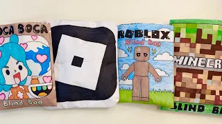 TOCA BOCA, ROBLOX, MINECRAFT BLIND BAGS | Online Games Blind Bags Compilation unboxing! | asmr