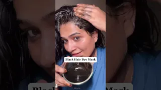 Black hair dye mask, Get rid of grey hair #blackhair #haircolor #hairgrowth #haircare