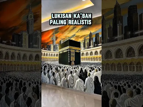 Lukisan Ka'bah seindah ini 😭 #shortsviral