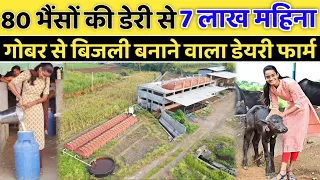 80 भैंसों के फार्म से 7 लाख महीना || 80 buffalo successful Dairy Farm || Shraddha Dairy Farm