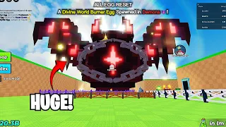 I Got a HUGE DIVINE WORLD BURNER EGG in a PUBLIC SERVER… 😱 (Steal an Egg)