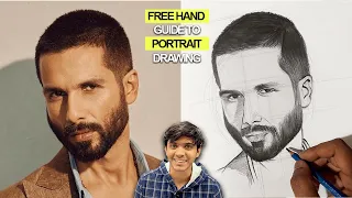 Free Hand Drawing Method to Draw Portraits | TUTORIAL | Chirag Verma Arts |