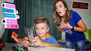 كشفنا فادي باعت رسايل غرام لبنت  !!! (الساعة 2 الفجر 😨)