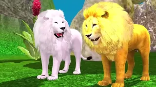 रात में सफ़ेद ज़ोंबी शेर का रूप बदलने वाला बाघ | Safed Sher Aur Baagh Ki Kahani | Animals Stories.