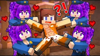 Herobrine Escapes GIRLS POLICE ACADEMY  LOVE CURSE