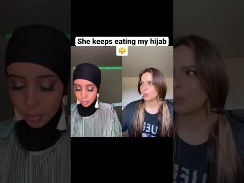 She keeps earing my hijab #shorts
