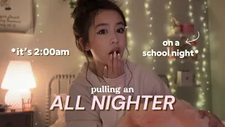 pulling an ALL-NIGHTER💤 *on a school night* | victoria emily