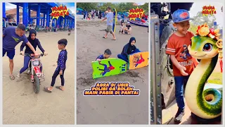 Agra dimarahin polisi main dipantai 😱KUMPULAN AGRATA PART607