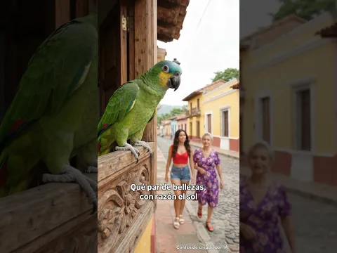 El loro Pancho conquista a la abuela desde su ventana 🦜👵❤️
