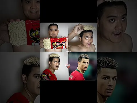 Ronaldo Noodle Hair☠️❤️🩹 #shorts #viral #funny #trending