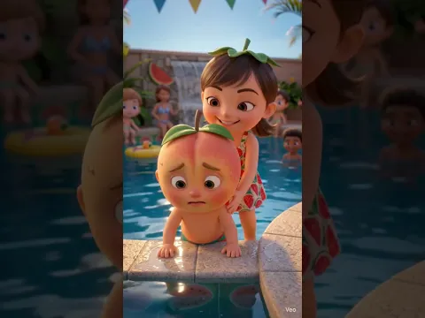 မက်မွန်လေးနဲ့ ရေကူးကန်ပါတီ #M2Ttv #3DAnimation #PeachBoy #StrawberryGirl #CartoonStory