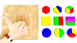 Увлекательная геометрия для детей| Учим формы из фигуры | childrens fun learning shapes