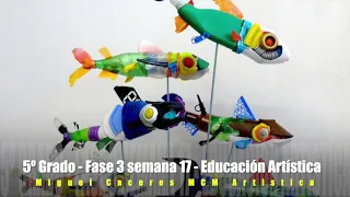 Quinto grado - Esculturas con objetos reciclados EDUCACION ARTISTICA creatividad arte infantil