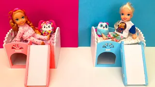 New room makeover for Elsa and Anna toddlers