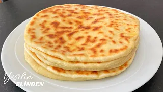 10 DAKİKADA 🔊İSTER KAHVALTIDA🔝İSTER ÇAY SAATİNDE🔝Peynirli Çörek Bazlama Tarifi