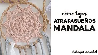 ATRAPASUEÑOS MANDALA A CROCHET: cómo tejer un atrapasueños mandala a ganchillo, tutorial paso a paso