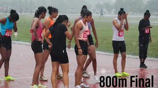 800m Women Final Rachna Takes a Big Leap even in the 🌧️ @ Haryana State Open Senior Championship