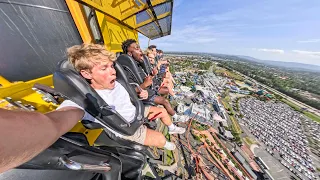 Giant Drop FREEFALL TOWER - Tallest Ride in Southern Hemisphere - Dreamworld