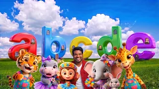 Abcd kids Learning With Egg Surprise and Animals dance tiger, hippocampus, giraffe, elephant #animal
