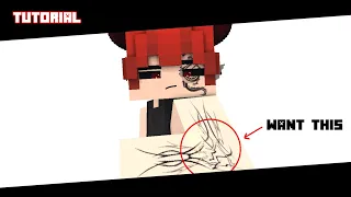 How to add tattoos in your skin || Minecraft Tutorials || ✨️😃 || "First Tutorial || ‎‏‪ 